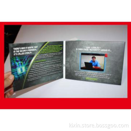 3.5 inch digital video greeting card